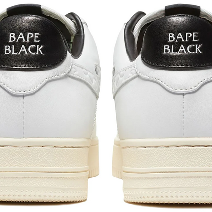 Men's BAPE BLACK x Bapesta White Black Shoes