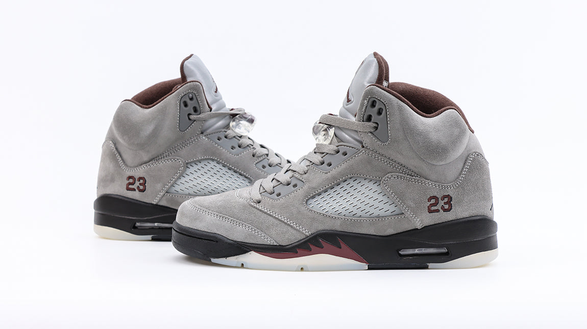 Men's A Ma Maniere x Air Jordan 5 Light Bone Shoes