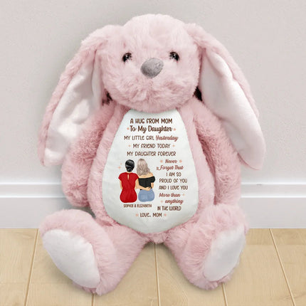 A Hug From Mom - Personalized Soft Toy Bunny