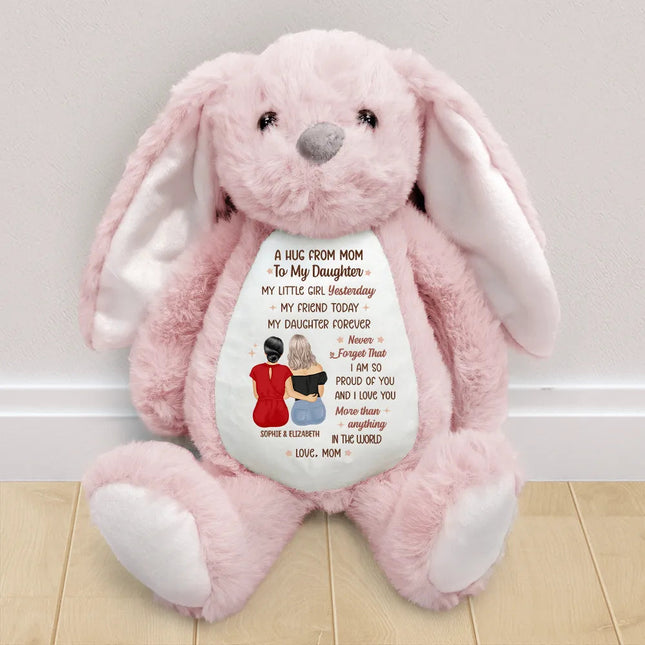 A Hug From Mom - Personalized Soft Toy Bunny