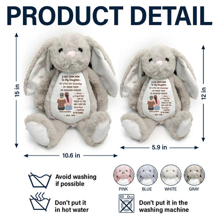 A Hug From Mom - Personalized Soft Toy Bunny