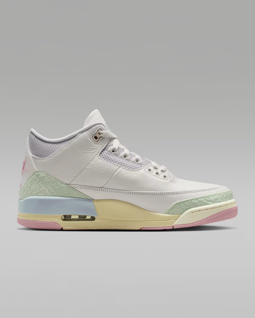 Men's Nike Air Jordan 3 Sail and Jade Aura Shoes