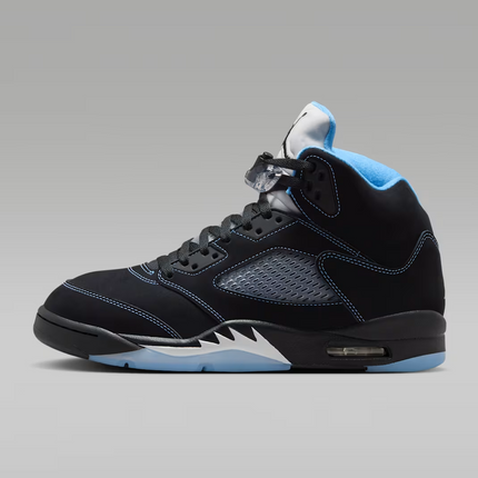 Men's Nike Air Jordan 5 Black University Blue Shoes
