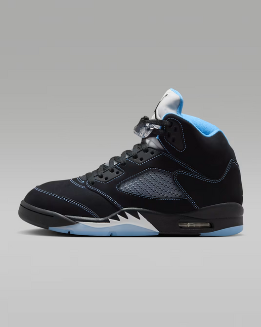 Men's Nike Air Jordan 5 Black University Blue Shoes