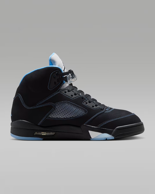 Men's Nike Air Jordan 5 Black University Blue Shoes