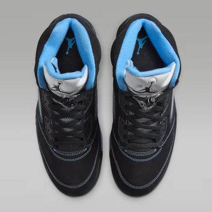 Men's Nike Air Jordan 5 Black University Blue Shoes
