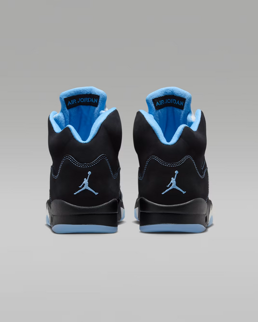 Men's Nike Air Jordan 5 Black University Blue Shoes