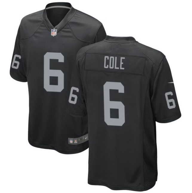 AJ Cole Las Vegas Raiders 2026 Game Jersey - Black