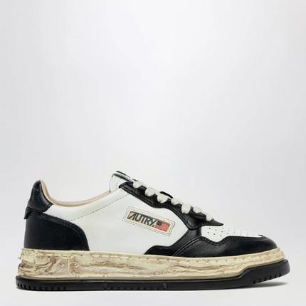Autry x Maison Mihara Yasuhiro Medalist Low Leather Black White Sneakers