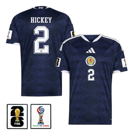 Aaron Hickey Scotland National Team 2026 x World Cup Patch Home Jersey – Navy