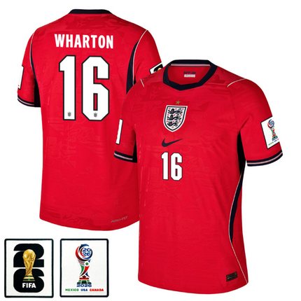 Adam Wharton England National Team 2026 x World Cup Patch Away Jersey - Red
