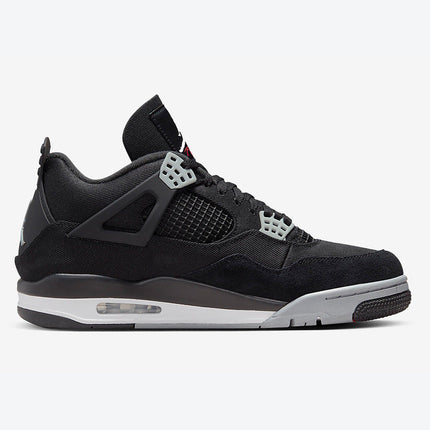 Men's Air Jordan 4  'Black and Light Steel' Shoes