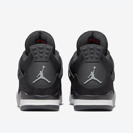 Men's Air Jordan 4  'Black and Light Steel' Shoes