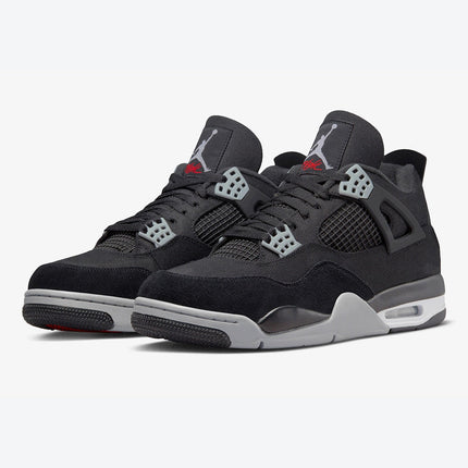 Men's Air Jordan 4  'Black and Light Steel' Shoes