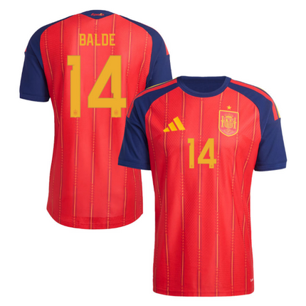Alejandro Balde Spain National Team 2026 Home Jersey - Red