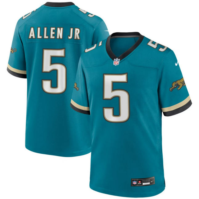 LeQuint Allen Jr. Jacksonville Jaguars 2026 Throwback Game Jersey - Teal Prowler