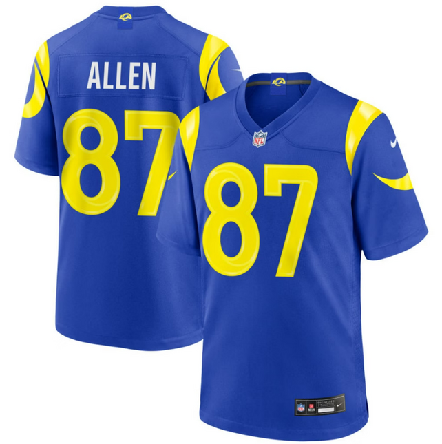 Davis Allen Los Angeles Rams 2026 Game Jersey - Royal