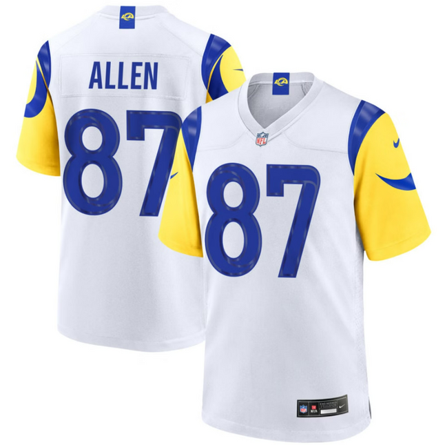 Davis Allen Los Angeles Rams 2026 Game Jersey - White