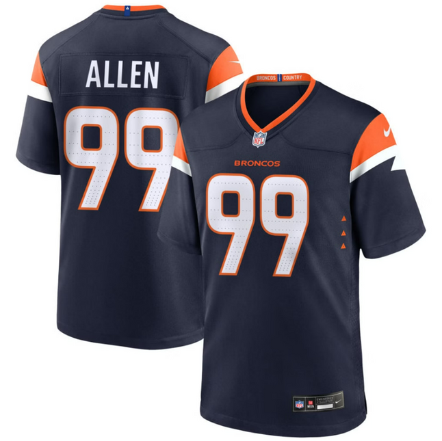 Zach Allen Denver Broncos 2026 Alternate Mile High Collection Game Jersey - Navy