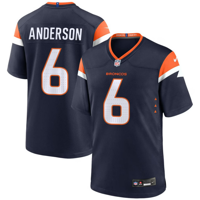 Tycen Anderson Denver Broncos 2026 Alternate Mile High Collection Game Jersey - Navy