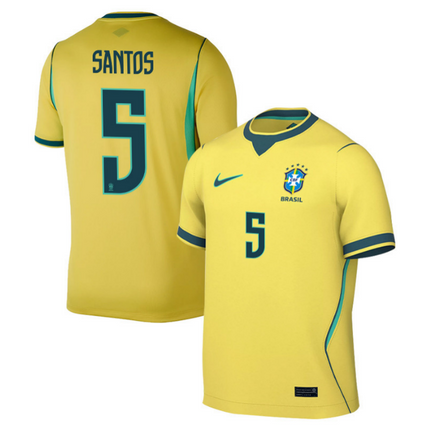 Andrey Santos Brazil National Team 2026 Home Jersey - Yellow