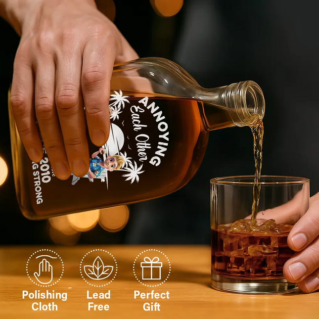 Annoying Each Other Since - Personalized Whiskey Bottle