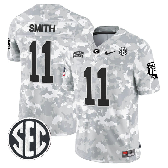 Arian Smith Green Bay Packers 2026 Salute to Service Vapor Limited Jersey – Arctic Camo