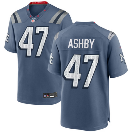 Julian Ashby New England Patriots 2026 Rivalries Collection Game Jersey - Blue