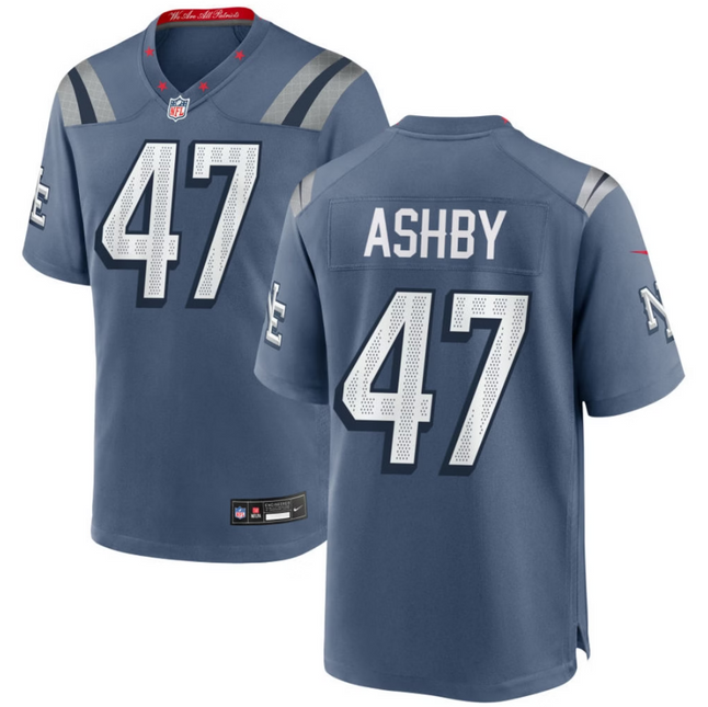 Julian Ashby New England Patriots 2026 Rivalries Collection Game Jersey - Blue