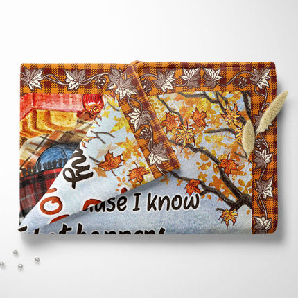 Autumn Flannel Bestie I Love You - Personalized Custom Blanket