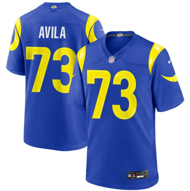 Steve Avila Los Angeles Rams 2026 Game Jersey - Royal