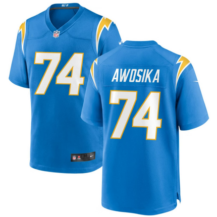 Kayode Awosika Los Angeles Chargers 2026 Game Jersey - Powder Blue
