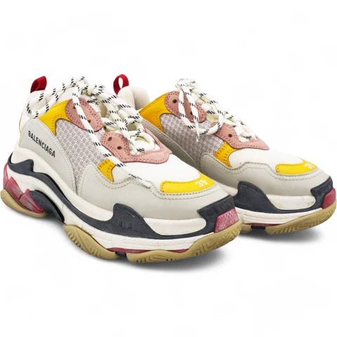 Men's Balenciaga Triple S Trainer Pink White Sneakers