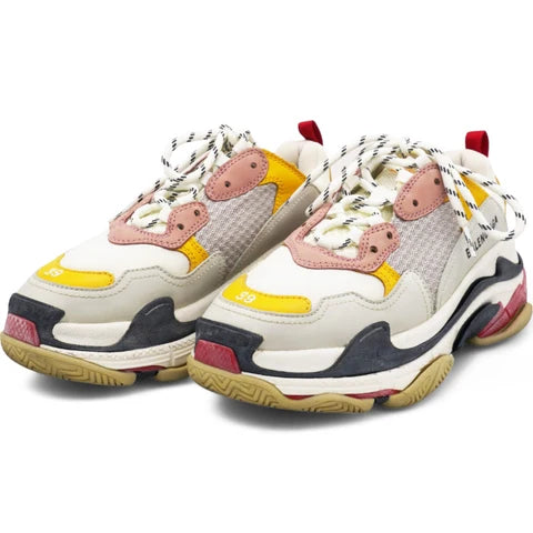 Men's Balenciaga Triple S Trainer Pink White Sneakers