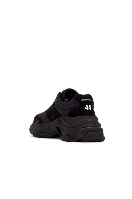 Men's Balenciaga Triple S Nylon  Black Sneakers
