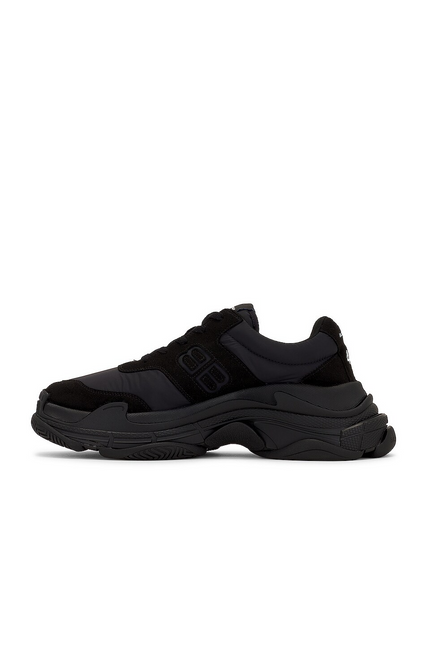 Men's Balenciaga Triple S Nylon  Black Sneakers