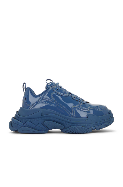 Men's Balenciaga Triple S Patent Blue Sneakers