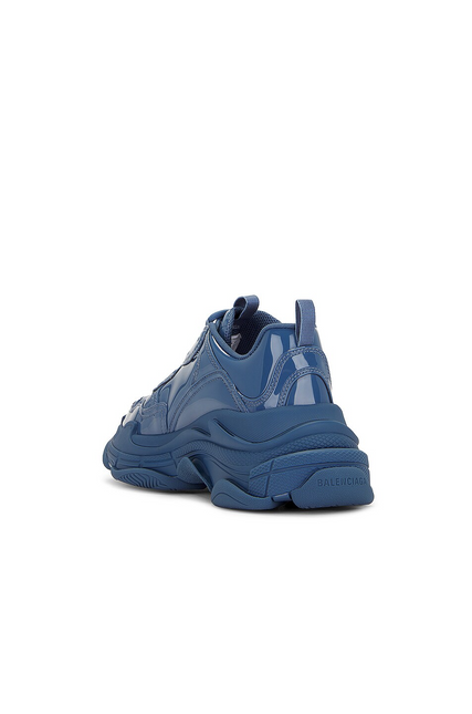Men's Balenciaga Triple S Patent Blue Sneakers