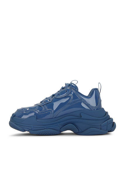 Men's Balenciaga Triple S Patent Blue Sneakers