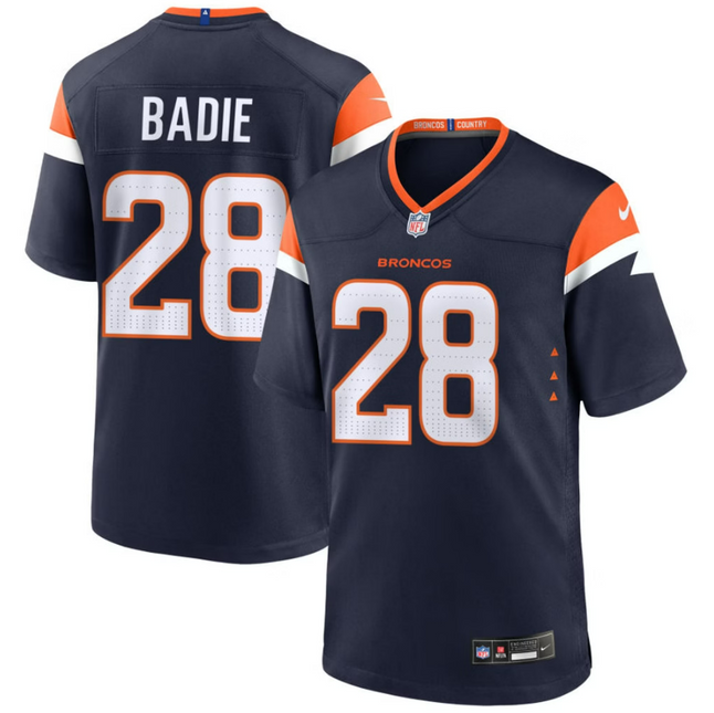 Tyler Badie Denver Broncos 2026 Alternate Mile High Collection Game Jersey - Navy