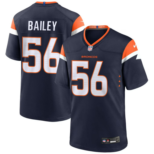 Levelle Bailey Denver Broncos 2026 Alternate Mile High Collection Game Jersey - Navy