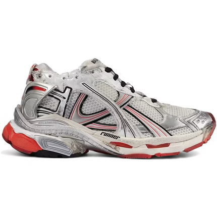 Men's Balenciaga Runner White Red Black Shoes