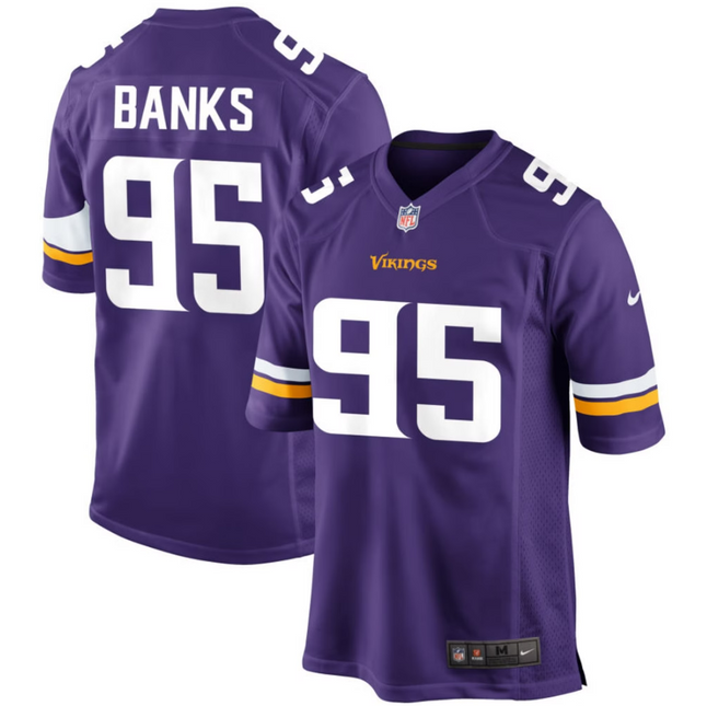 Blake Brandel Minnesota Vikings 2026 Game Jersey - Purple