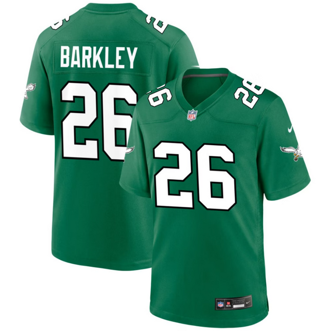 Saquon Barkley Philadelphia Eagles 2026 Alternate Game Jersey - Kelly Green