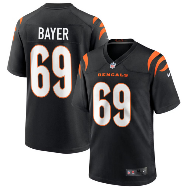 Jacob Bayer Cincinnati Bengals 2026 Game Jersey - Black