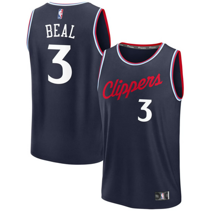 Bradley Beal LA Clippers 2026 Fast Break Icon Edition Jersey - Navy
