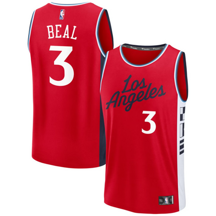 Bradley Beal LA Clippers 2026 Fast Break Statement Edition Jersey - Red
