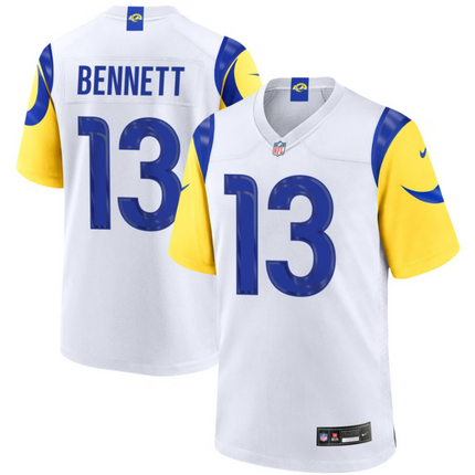 Stetson Bennett Los Angeles Rams 2026 Game Jersey - White