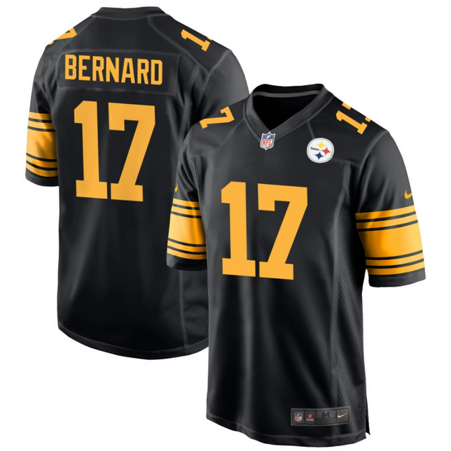 Germie Bernard Pittsburgh Steelers 2026 Alternate Game Jersey - Black