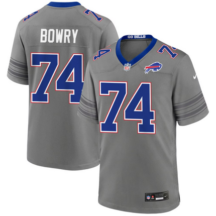 Jude Bowry Buffalo Bills 2026 City Game Jersey - Gray Nickel